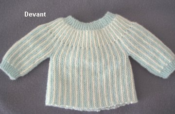 modele de brassiere pour bebe a tricoter