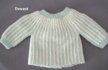 apprendre a tricoter une brassiere pour bebe