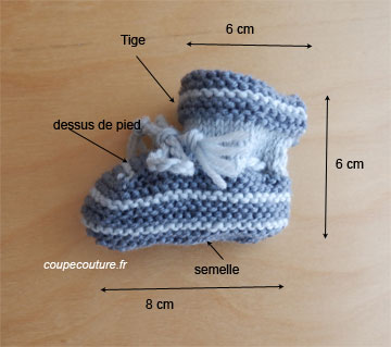 Chaussons naissance en tricot pour bébé