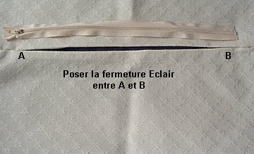 comment coudre fermeture eclair coussin