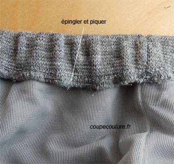 comment coudre l'elastique sur un tissu